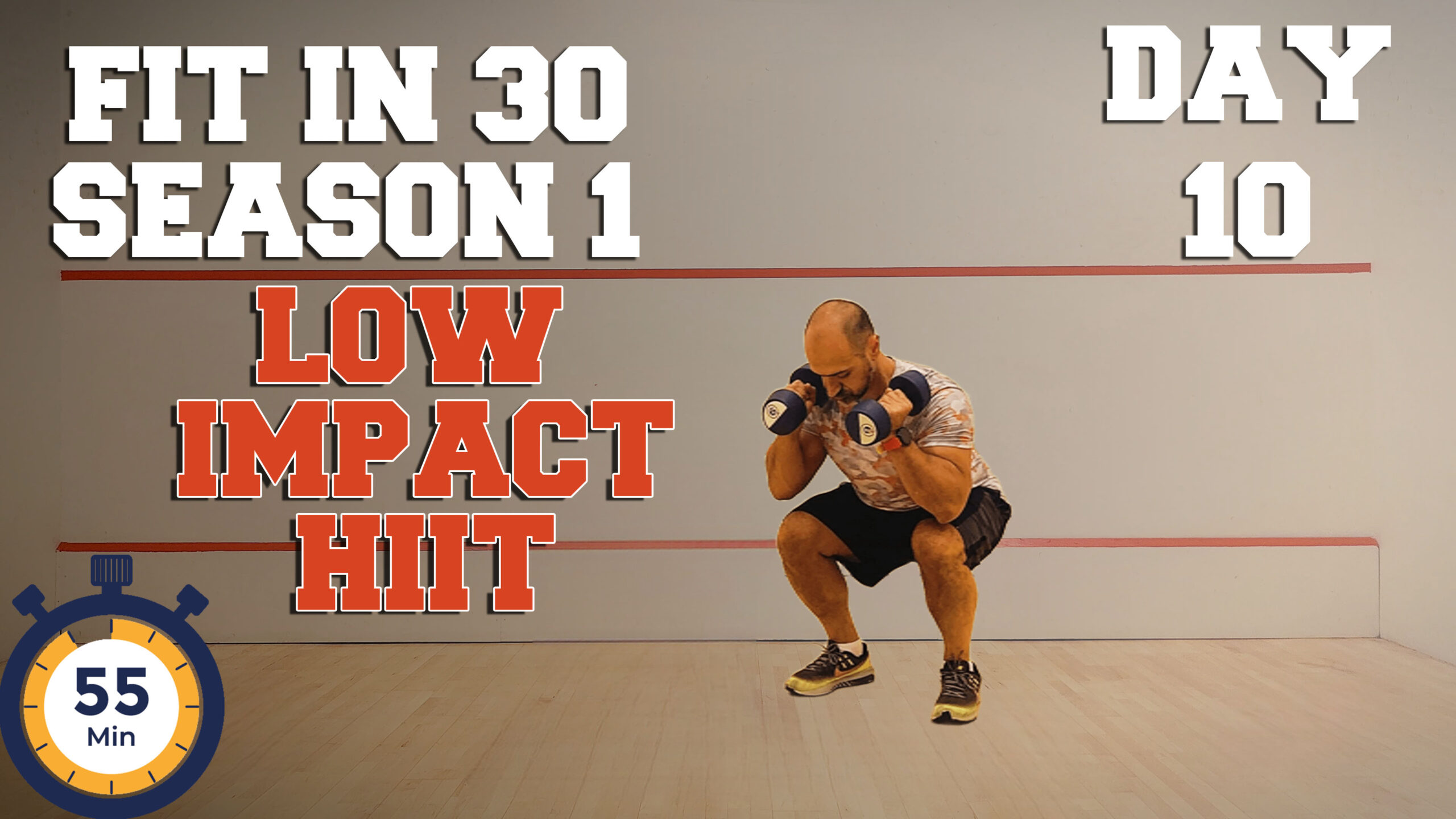 DAY 10 // Full Body Low Impact Hiit with Dumbbell // 60 MINS