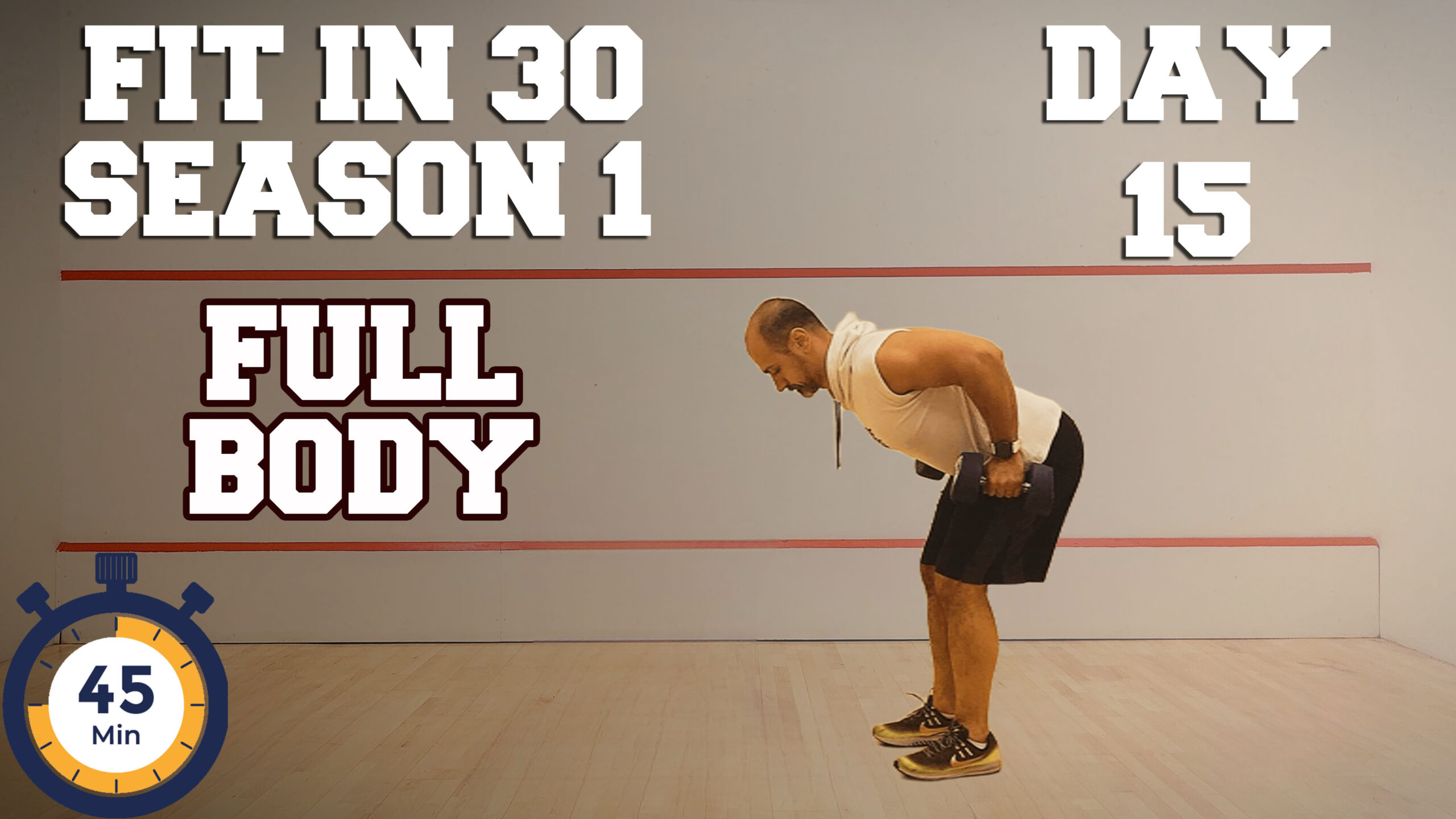DAY 15 // Full Body Workout with Dumbbells // 45 MINS