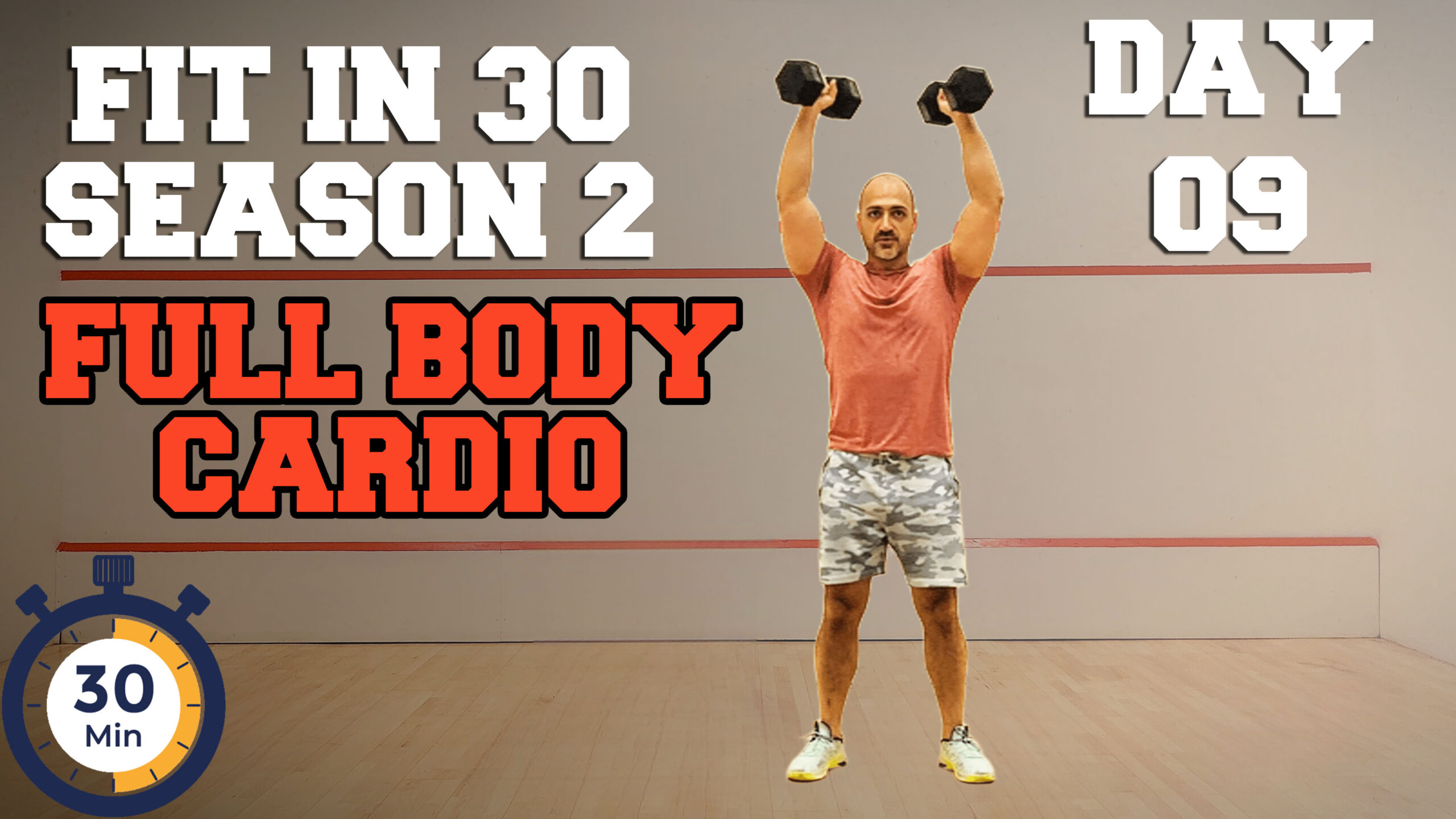 Fit in 30 | Season 2 // Day 9 // Full Body Cardio // Dumbbell Workout 